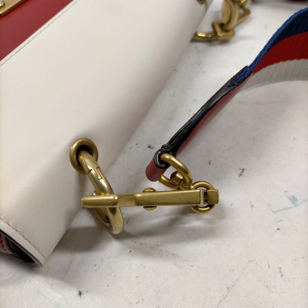 Gucci Sherry Line Red Leather Shoulder Bag mon875-101325 - Picture 8 of 16